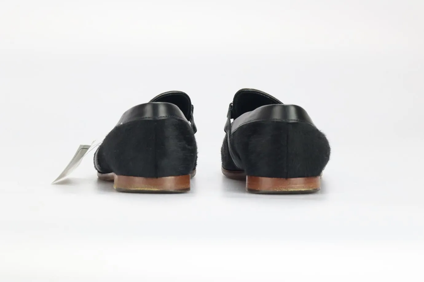 TOD'S CALF HAIR AND LEATHER LOAFERS EU 39.5 UK 6.5 US 9.5