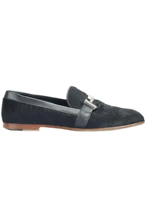 TOD'S CALF HAIR AND LEATHER LOAFERS EU 39.5 UK 6.5 US 9.5