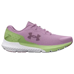Under Armour Fresh Orchid/Lumos Lime/Misty Purple Charged Rogue 3 Youth Sneaker