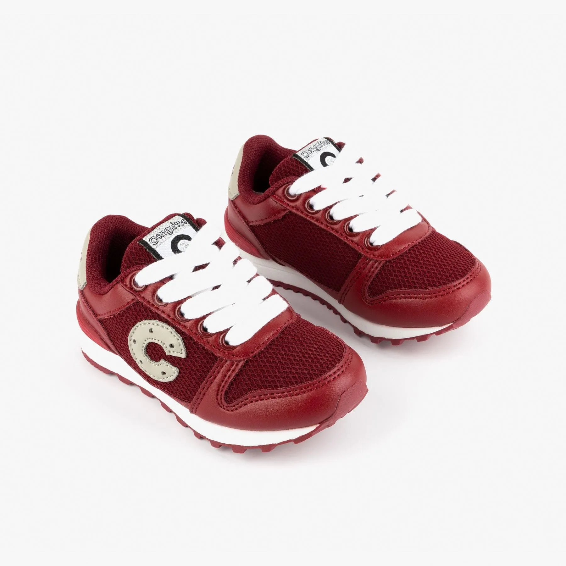 Unisex Bordeaux Sneakers with Lights