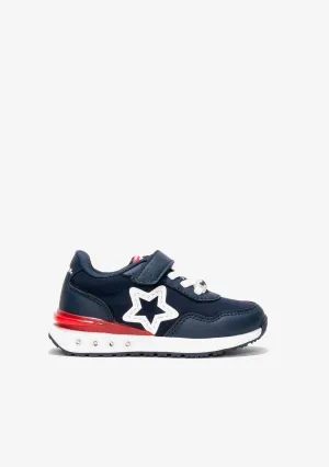 Unisex Navy Star With Lights Sneakers