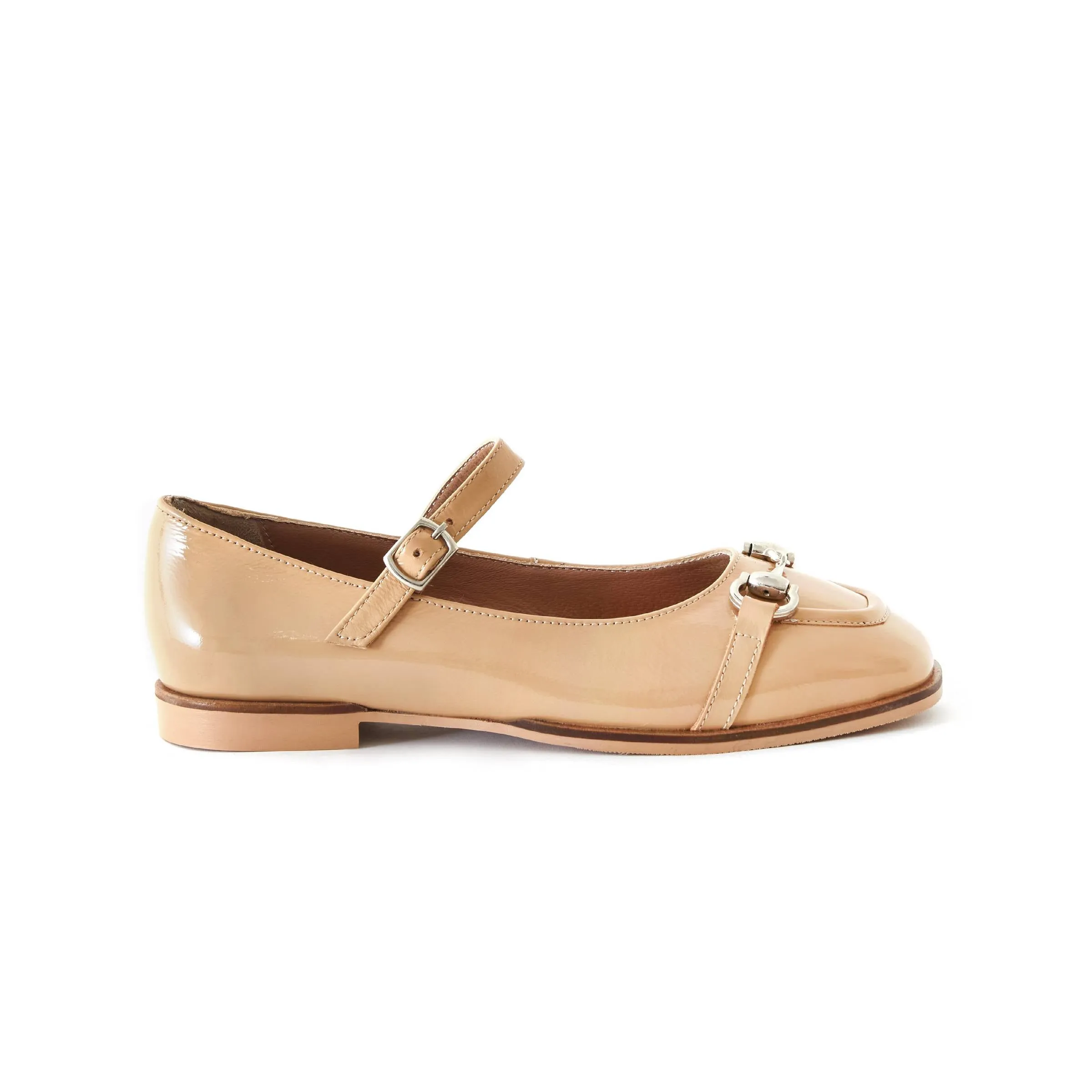 Women's Rugan Calf Leather Handmade Flats W3005
